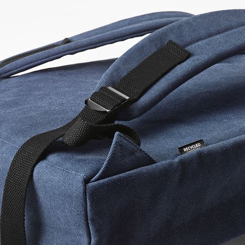 blue Mochila Prague de 25 l de rCotton. Cierre de gancho. PC de 17