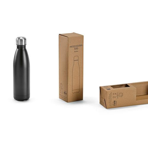 Gourde Mississippi 550 rInox 535ml. Double paroi, étanche.