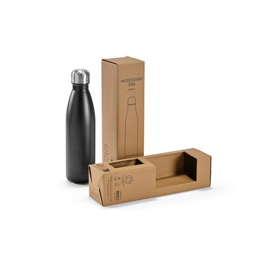 Gourde Mississippi 550 rInox 535ml. Double paroi, étanche.