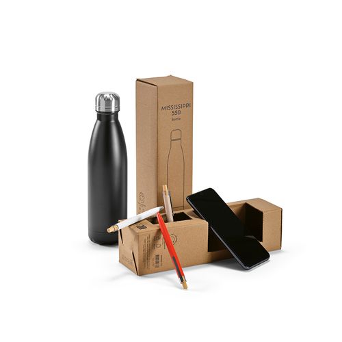 Gourde Mississippi 550 rInox 535ml. Double paroi, étanche.