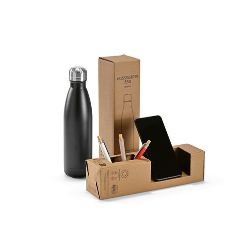 Gourde Mississippi 550 rInox 535ml. Double paroi, étanche.