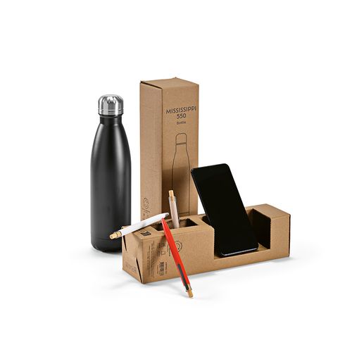 Gourde Mississippi 550 rInox 535ml. Double paroi, étanche.