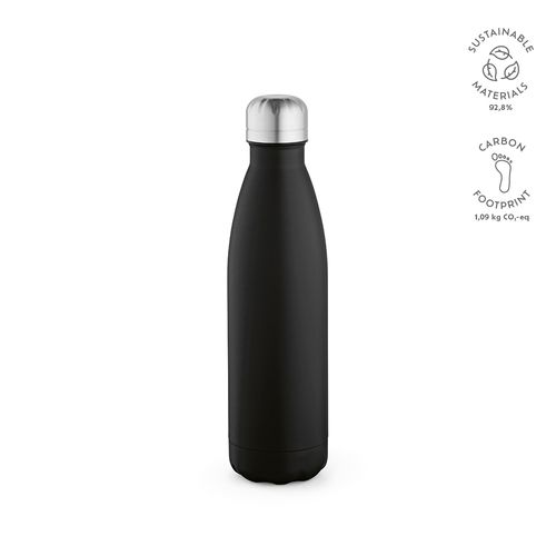 black Botella Mississippi 550; rInox de 535 ml. Doble pared y hermética
