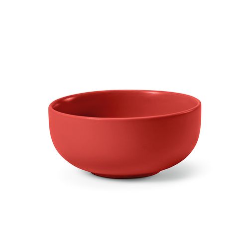 red Cuenco Okeeffe de cerámica de 720 ml. Acabado mate