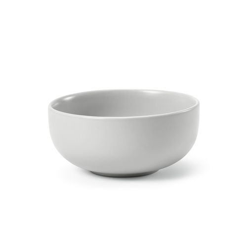 gris claro Cuenco Okeeffe de cerámica de 720 ml. Acabado mate