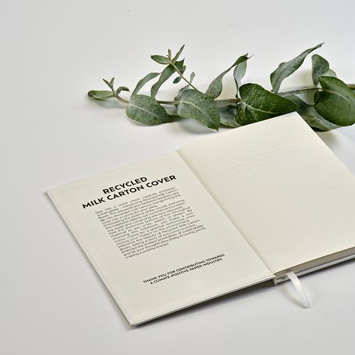 Carnet Hugo couverture en briques lait recyc., 160p 70g/m² - 6
