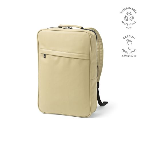 beis Mochila Amsterdam de 16 l fabricada en rPU y rPET . Para PC 17