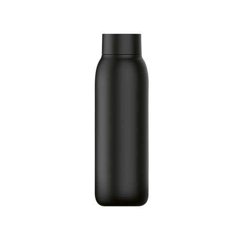 black Botella La Plata rInox ; 650 ml. Aislada al vacío, hermética. Led