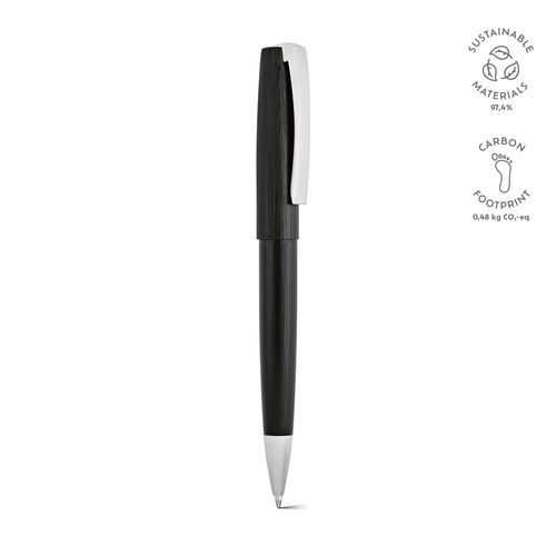 black Bolígrafo Hemingway de rAluminio. Tinta Dokumental® negra de 2km
