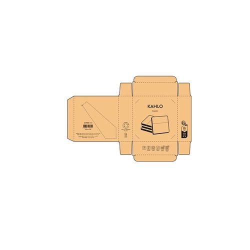 Posavasos Kahlo de mármol y bambú. Set de 4 unidades