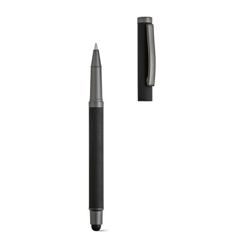 Stylo Woolf en inox recyclé, touch & encre noire 1 km