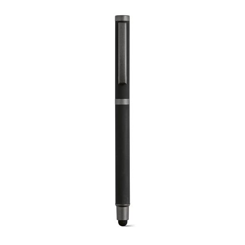 black Bolígrafo táctil Woolf;de rInox. Tinta Dokumental® negra de 1 km