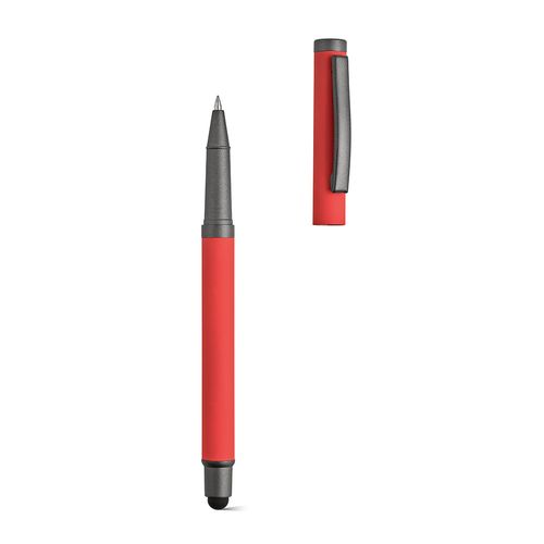 Stylo Woolf en inox recyclé, touch & encre noire 1 km