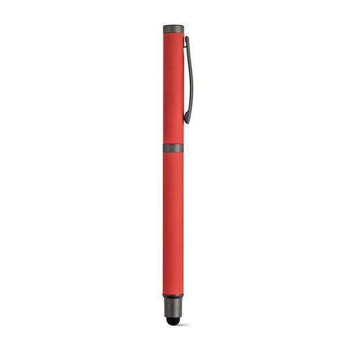red Bolígrafo táctil Woolf;de rInox. Tinta Dokumental® negra de 1 km