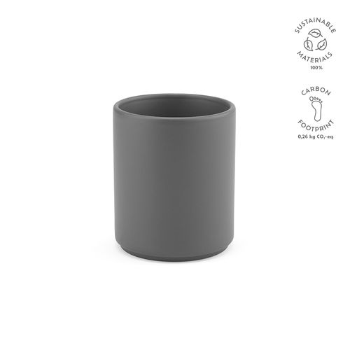 gris oscuro Taza de cerámica Tiber 250. 240 ml. Acabado mate