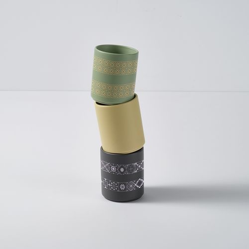 gris oscuro Taza de cerámica Tiber 250. 240 ml. Acabado mate
