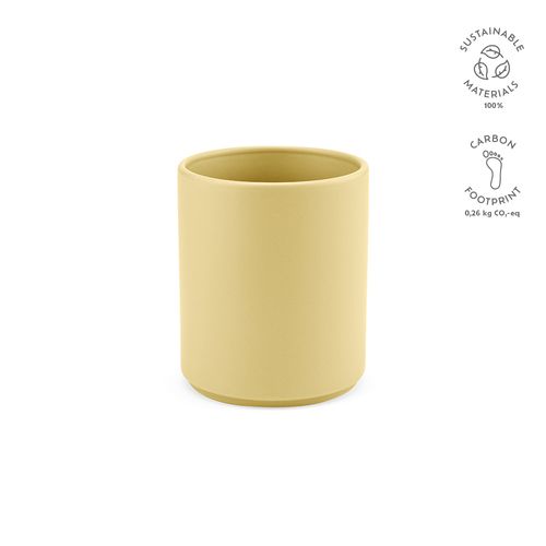 amarillo pastel Taza de cerámica Tiber 250. 240 ml. Acabado mate