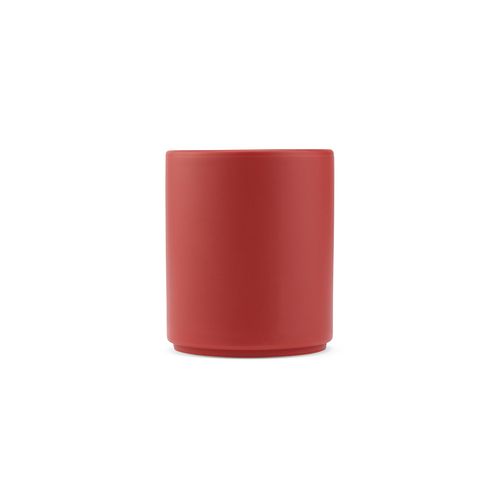 rojo mate Taza de cerámica Tiber 250. 240 ml. Acabado mate