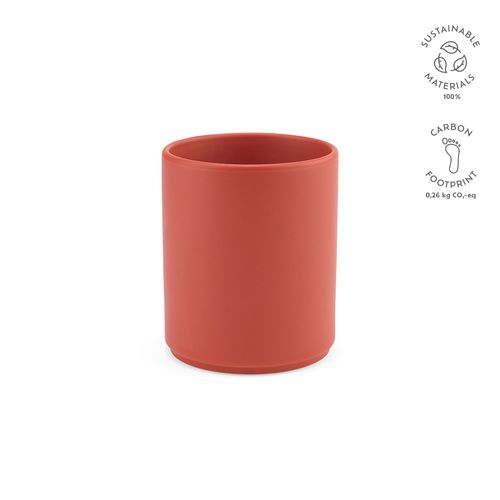 rojo mate Taza de cerámica Tiber 250. 240 ml. Acabado mate