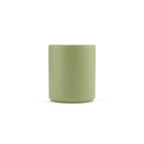 verde mate Taza de cerámica Tiber 250. 240 ml. Acabado mate