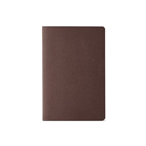 marrón Cuaderno Bronte A5 de tapa blanda de cartón reciclado. Papel FSC®