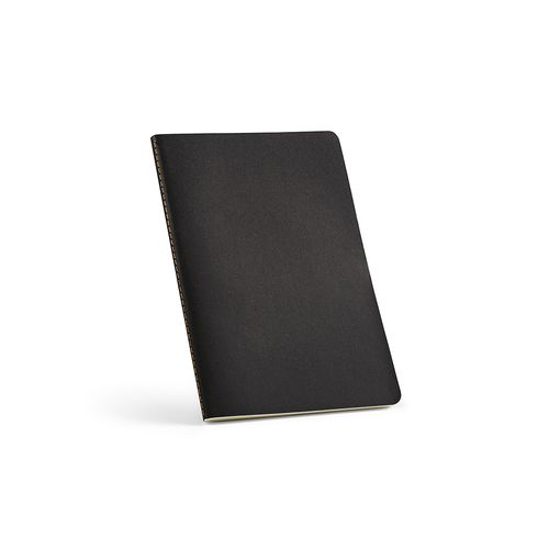 black Cuaderno Bronte A5 de tapa blanda de cartón reciclado. Papel FSC
