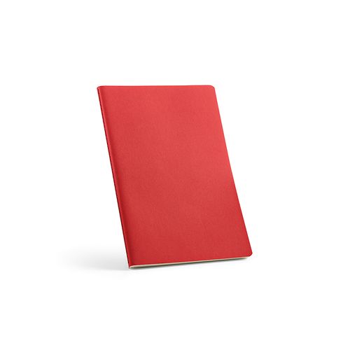 red Cuaderno Bronte A5 de tapa blanda de cartón reciclado. Papel FSC