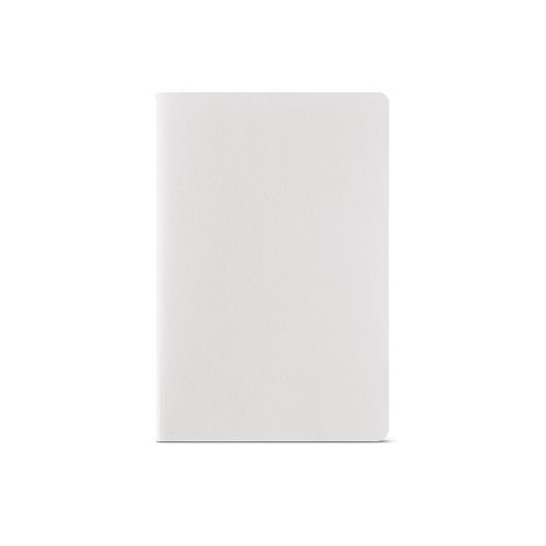 Cuaderno Bronte A5 de tapa blanda de cartón reciclado. Papel FSC