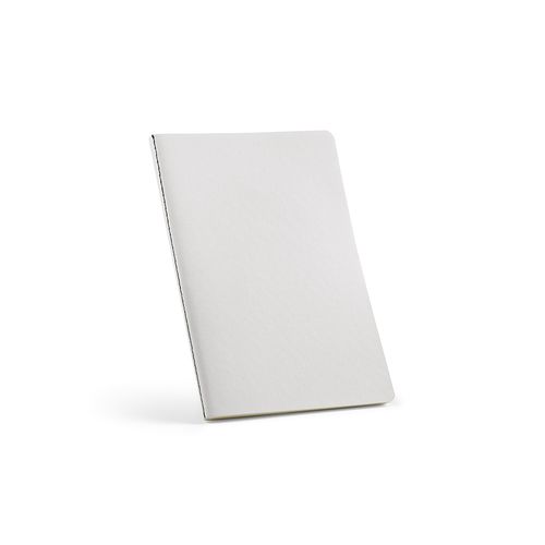 white Cuaderno Bronte A5 de tapa blanda de cartón reciclado. Papel FSC®