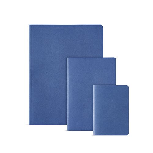 Cuaderno Bronte A5 de tapa blanda de cartón reciclado. Papel FSC