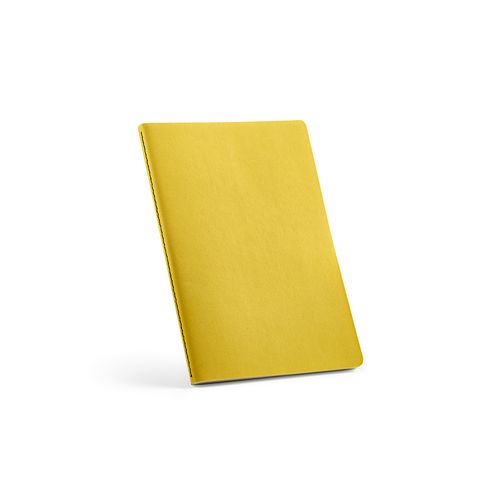 amarillo oscuro Cuaderno Bronte A5 de tapa blanda de cartón reciclado. Papel FSC