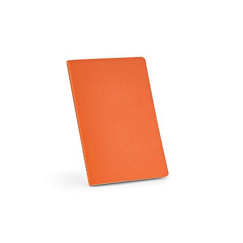 orange Cuaderno Bronte A5 de tapa blanda de cartón reciclado. Papel FSC