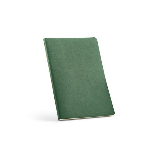 verde oscuro Cuaderno Bronte A5 de tapa blanda de cartón reciclado. Papel FSC