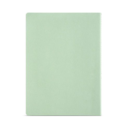 Cuaderno Bronte A5 de tapa blanda de cartón reciclado. Papel FSC