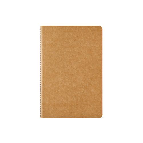 Cuaderno Bronte A5 de tapa blanda de cartón reciclado. Papel FSC
