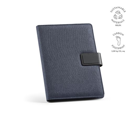 Conférencier Tolstoy A4 rPET, bloc 64p, fermeture aimantée - 2