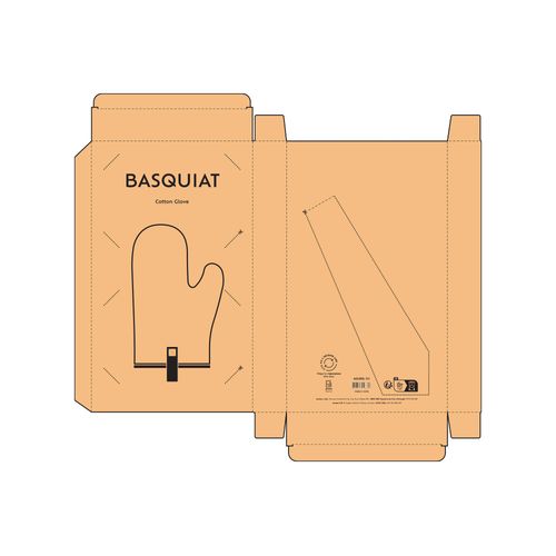 Manopla de cocina Basquiat; algodón reciclado 280gsm y en rPU