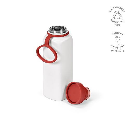 Botella Ural;rInox, 820 ml. Doble pared,hermética.Tapa  giro 360°