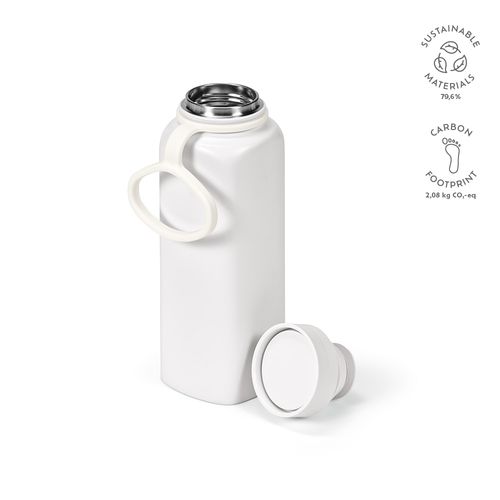 Botella Ural;rInox, 820 ml. Doble pared,hermética.Tapa  giro 360°