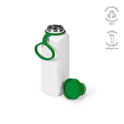 Botella Ural;rInox, 820 ml. Doble pared,hermética.Tapa  giro 360°
