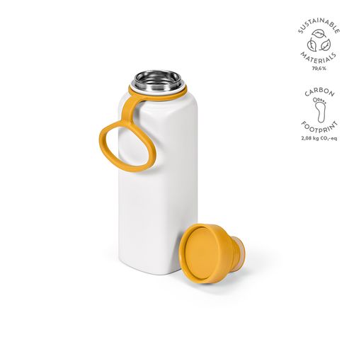 Botella Ural;rInox, 820 ml. Doble pared,hermética.Tapa  giro 360°