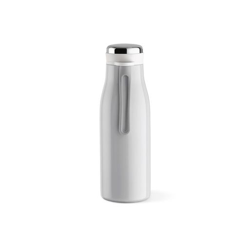 gris claro Botella Arkansas 350; rInox 400 ml. Doble pared, hermética y asa