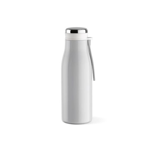 gris claro Botella Arkansas 350; rInox 400 ml. Doble pared, hermética y asa