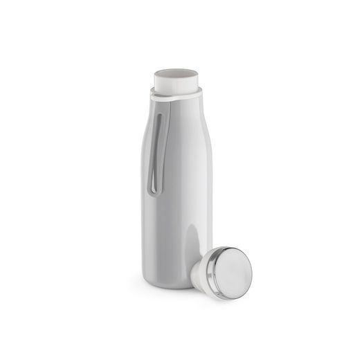 gris claro Botella Arkansas 350; rInox 400 ml. Doble pared, hermética y asa