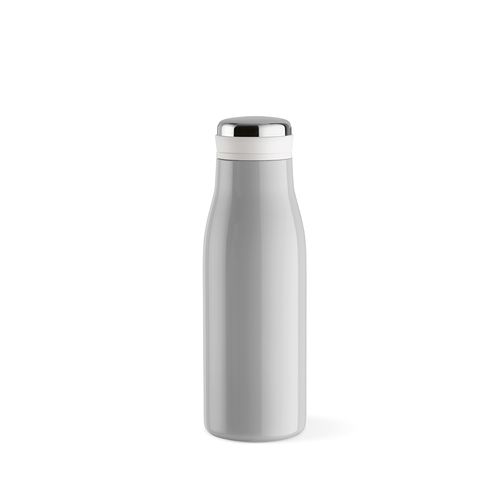 gris claro Botella Arkansas 350; rInox 400 ml. Doble pared, hermética y asa