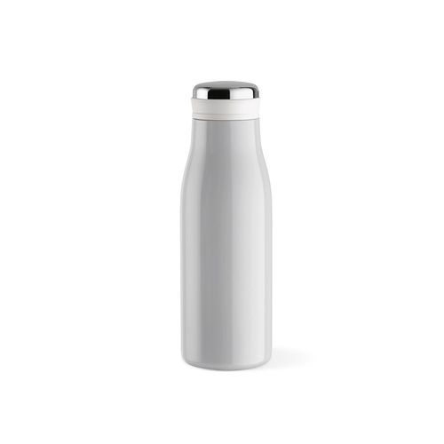 gris claro Botella Arkansas 350; rInox 400 ml. Doble pared, hermética y asa