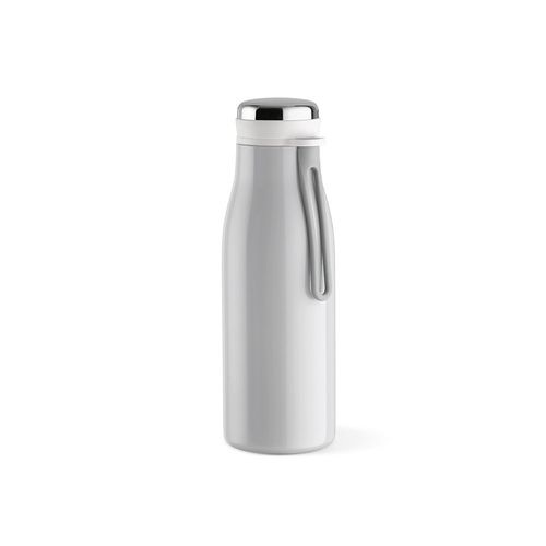 gris claro Botella Arkansas 350; rInox 400 ml. Doble pared, hermética y asa