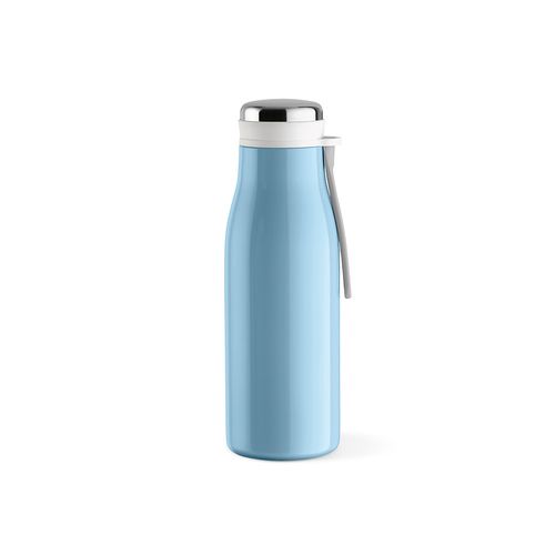 azul / blanco pastel Botella Arkansas 350; rInox 400 ml. Doble pared, hermética y asa