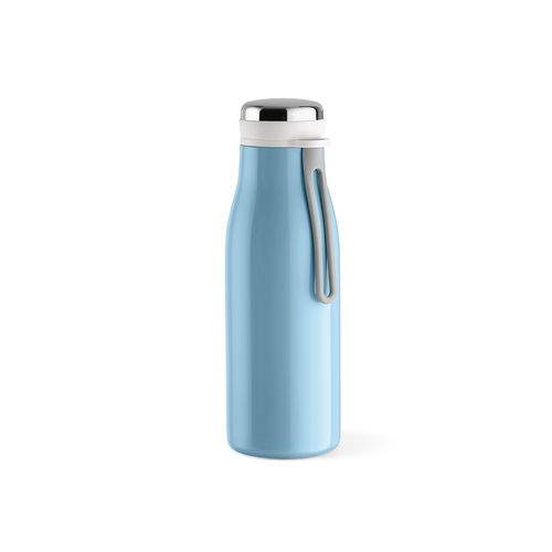 azul / blanco pastel Botella Arkansas 350; rInox 400 ml. Doble pared, hermética y asa