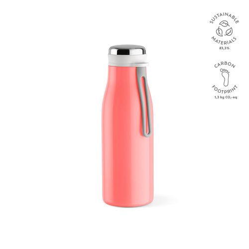 salmón Botella Arkansas 350; rInox 400 ml. Doble pared, hermética y asa